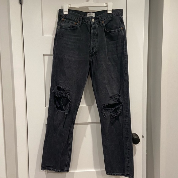 Agoldie 90's Mid Rise Loose in Smokestack - Picture 5 of 10